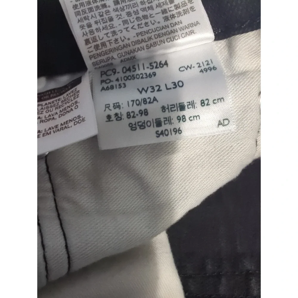 Levi's 511 Slim fit jeans mens 32x30 black stretch tapered denim streetwear